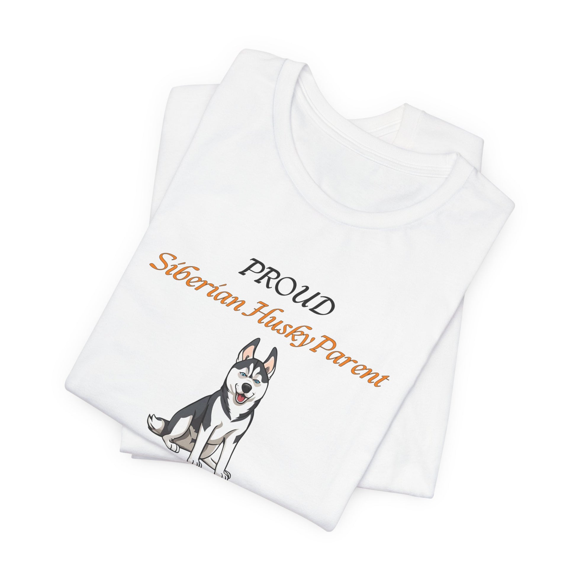 Proud Siberian Husky Parent t-shirt design close-up of Arctic Adventurer artwork