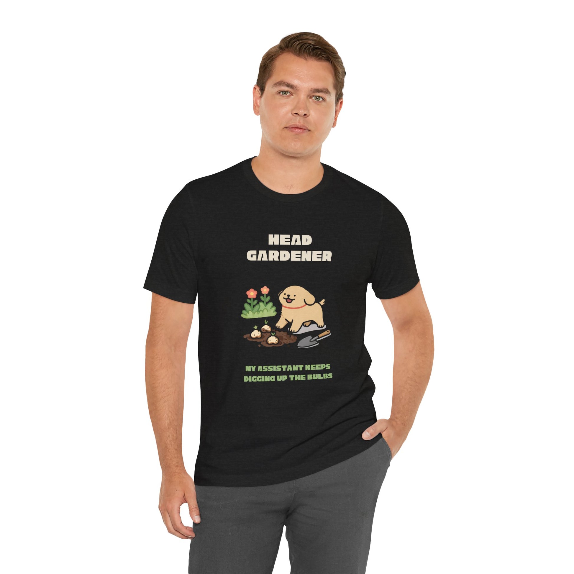 Gardening dog t-shirt gift for dog mum or dog dad