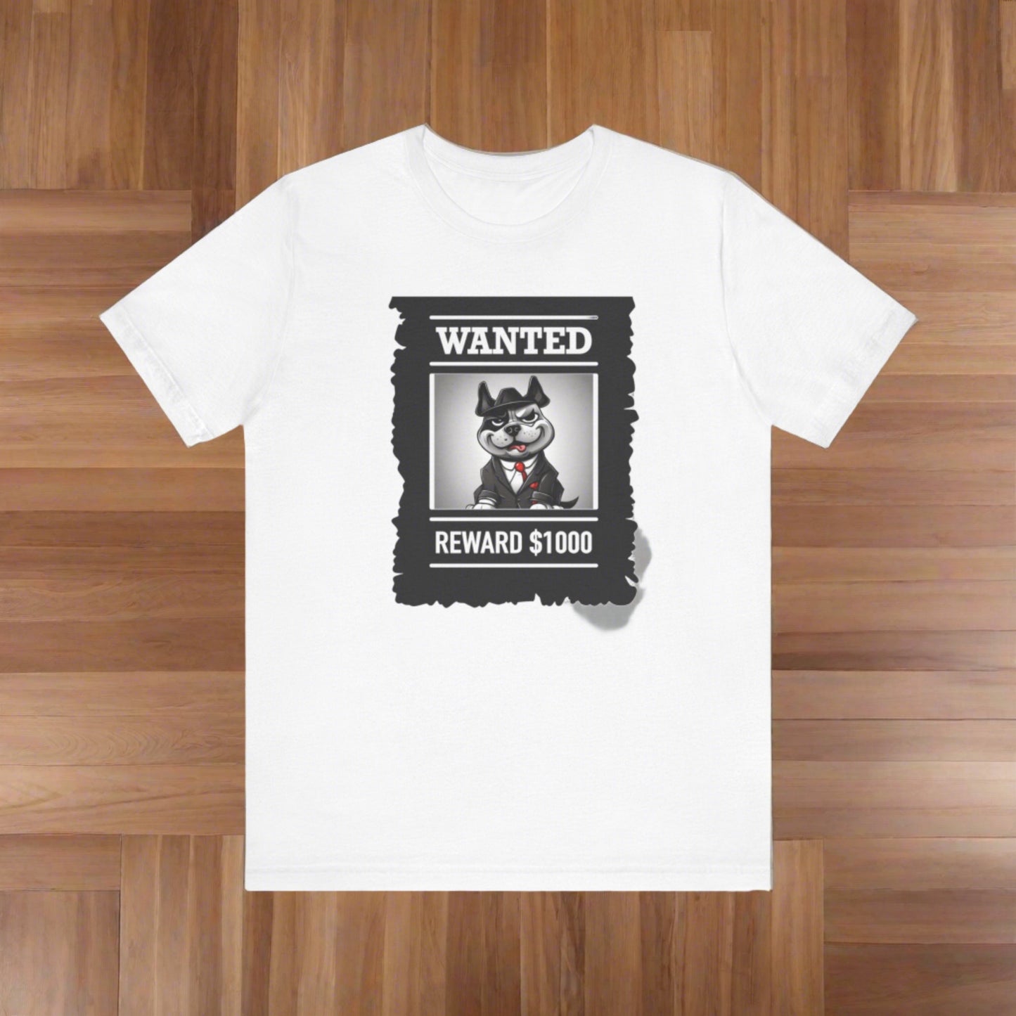 Unisex Jersey Short Sleeve Wanted T-shirt - Sniff Waggle And Walk