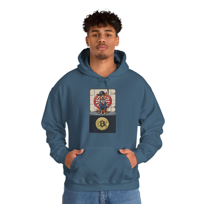 Unisex Heavy Blend bitcoin and darts™ Hooded Sweatshirt - Sniff Waggle And Walk