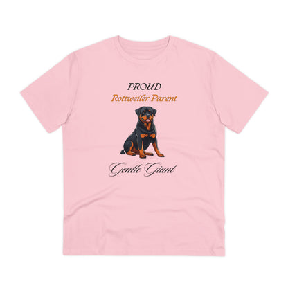 PROUD ROTTWEILER PARENT "Gentle Giant" Organic T-shirt - Unisex - Sniff Waggle And Walk