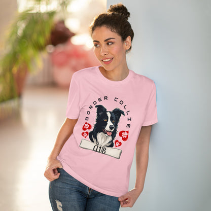 "BORDER COLLIE CLUB" Organic Creator T-shirt - Unisex SniffWaggleAndWalk™ - Sniff Waggle And Walk