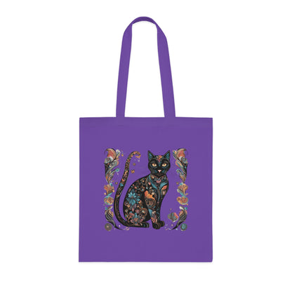 Lightweight Cotton Tote Bag with Adorable Cat Design – Eco-Friendly & Stylish!-Sniffwaggleandwalk™