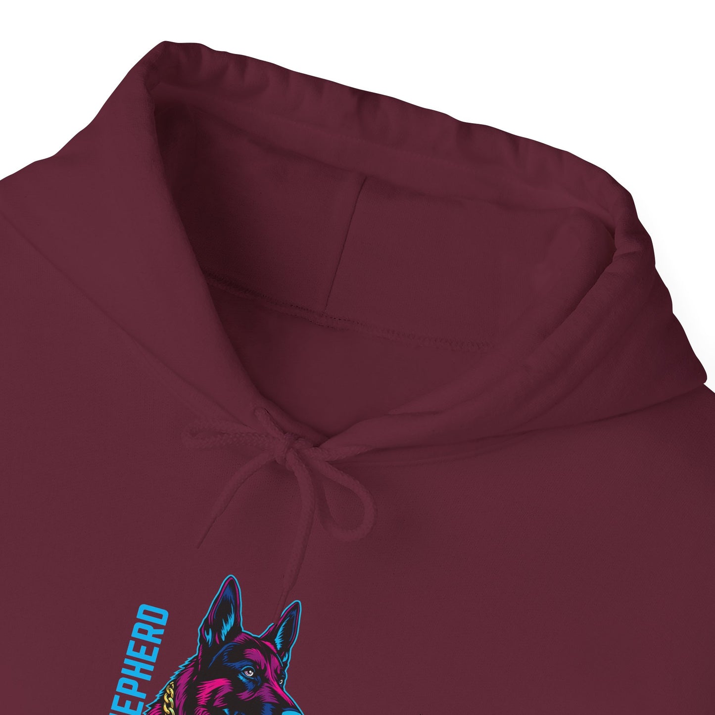 German Shepherd Streetwear Hoodie — Neon GSD Unisex Pullover