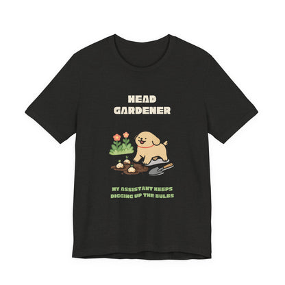 Gardening dog t-shirt gift for dog mum or dog dad
