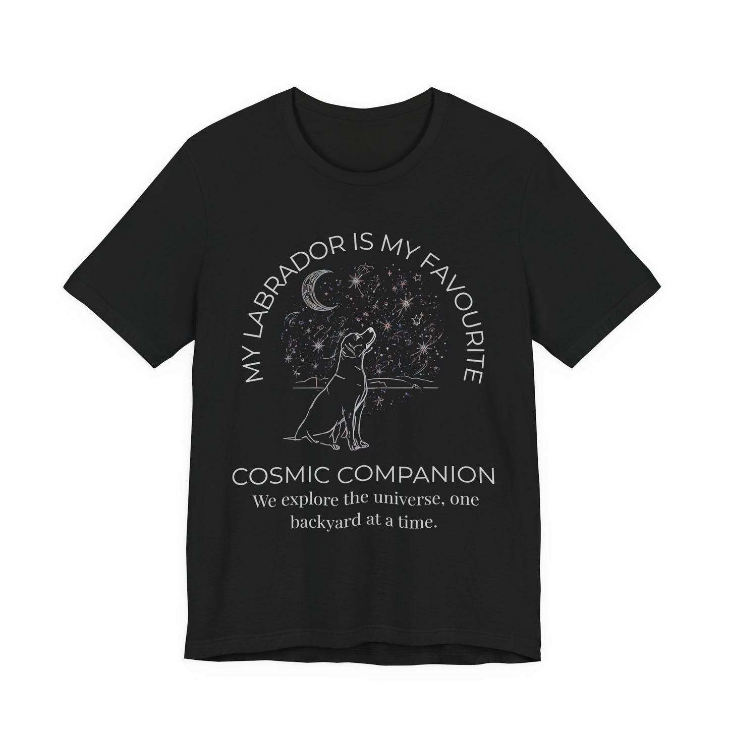 Labrador Cosmic Companion T-Shirt – “My Labrador Is My Favourite” Dog Lover Tee