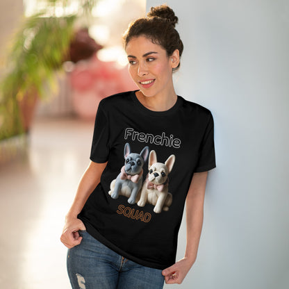 "FRENCHIE SQUAD" Organic T-shirt - Unisex by SniffWaggleNWalk™ - Sniff Waggle And Walk