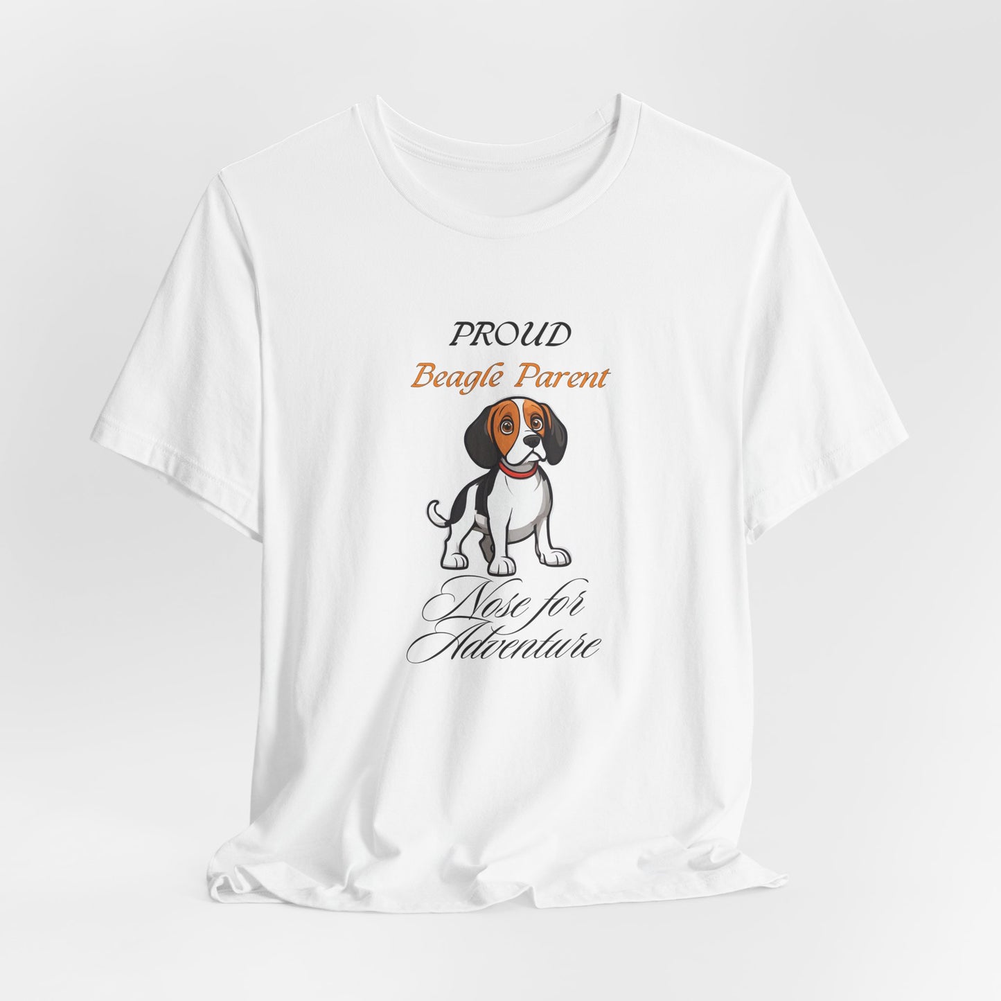 Proud Beagle Parent t-shirt design close-up of Nose for Adventure artwork