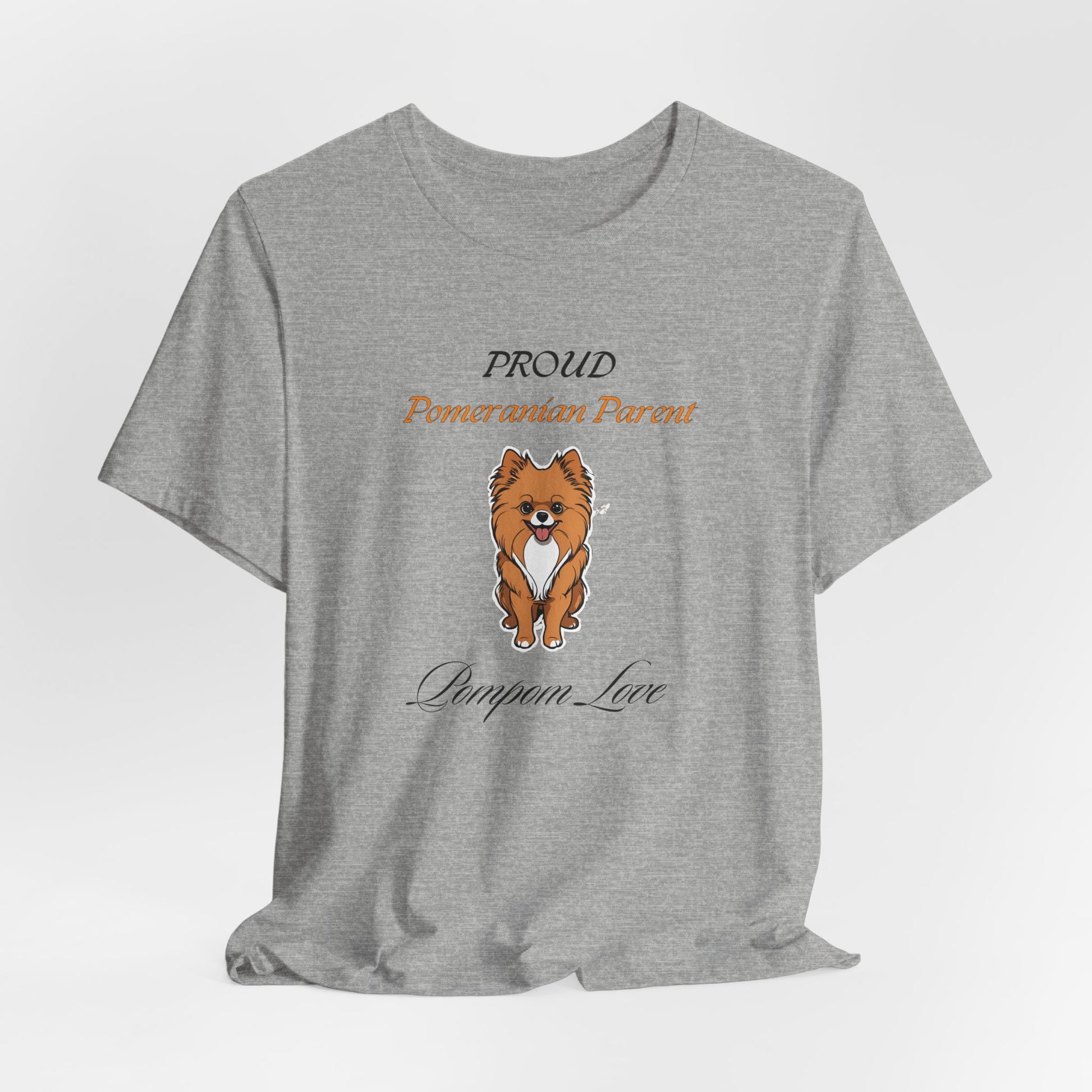 Proud Pomeranian Parent t-shirt Yellow front detail