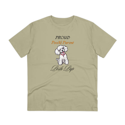 PROUD POODLE PARENT "Posh Pup" Organic T-shirt - Unisex - Sniff Waggle And Walk