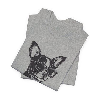 My Dog Thinks I'm Cool slogan dog tee casual outfit