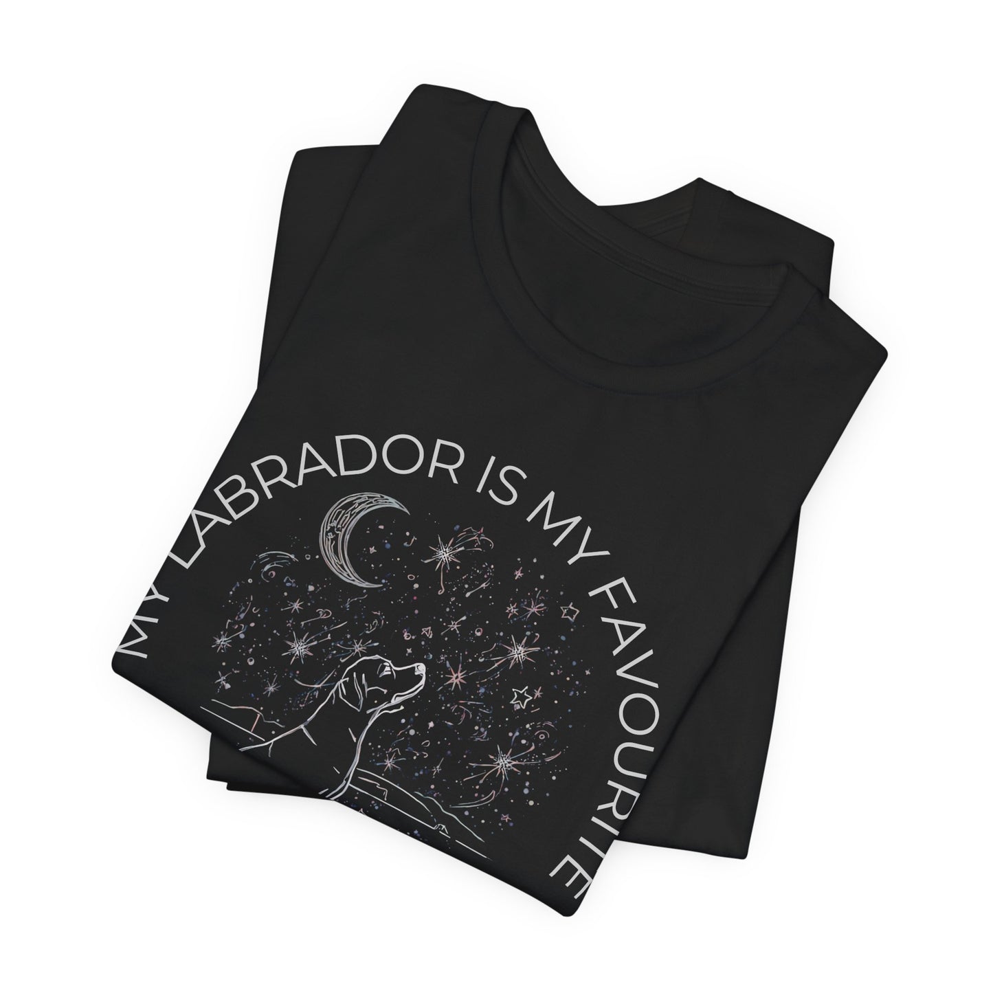 Labrador Cosmic Companion T-Shirt – “My Labrador Is My Favourite” Dog Lover Tee