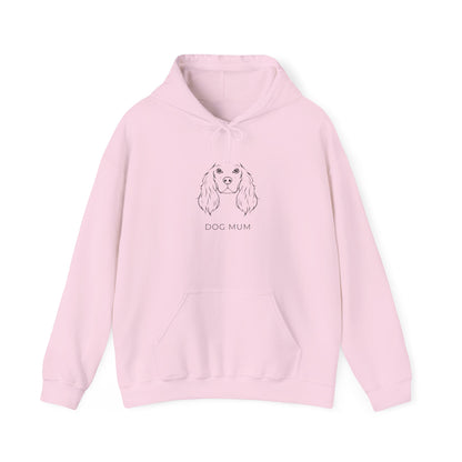 Cocker Spaniel Dog Mum hoodie in sport grey