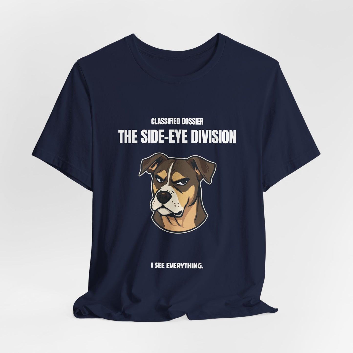 Grumpy Boxer Dog T‑Shirt — Cute Cartoon Pet Portrait Tee