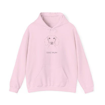 Dachshund Dog Mum hoodie in sport grey