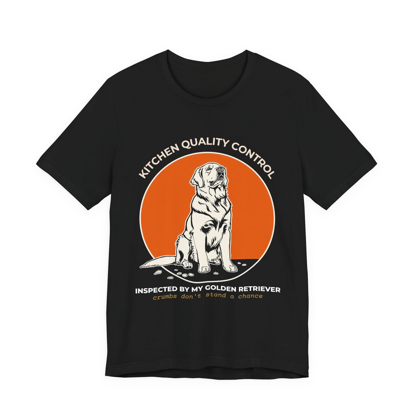 Kitchen Quality Control T-Shirt – "Inspected by My Golden Retriever" Dog Lover Tee
