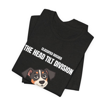 The Head Tilt Division Dog T-Shirt – Cute Tilting Pup Graphic Tee