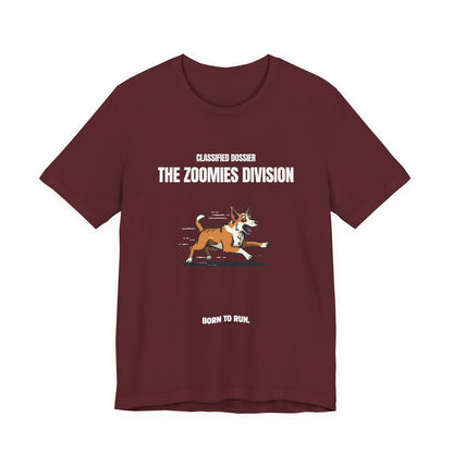 The Zoomies Division Tee — Born to Run  Dog Shirt