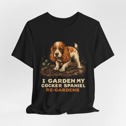 Cocker Spaniel Re-Gardens tee dark grey heather