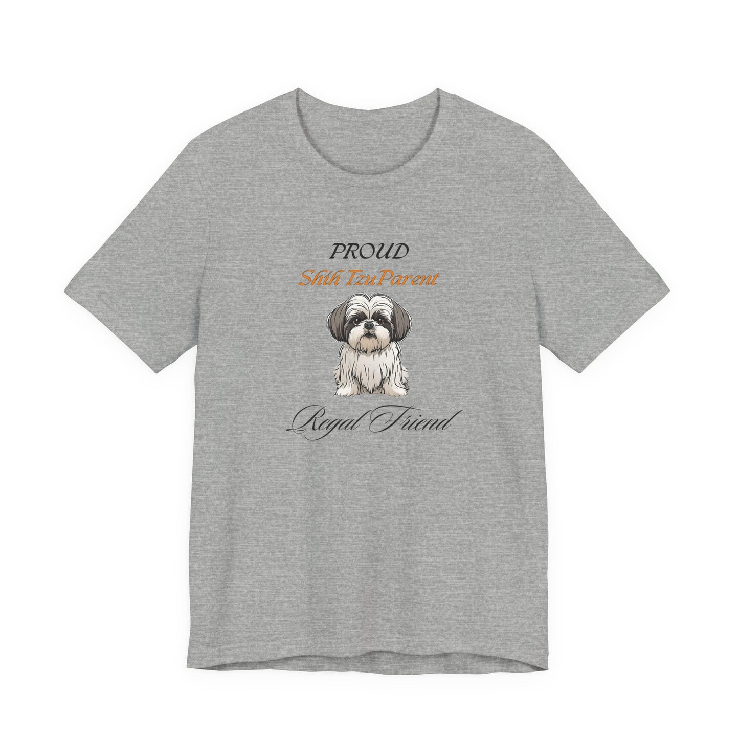Proud Shih Tzu Parent Athletic Heather t-shirt front