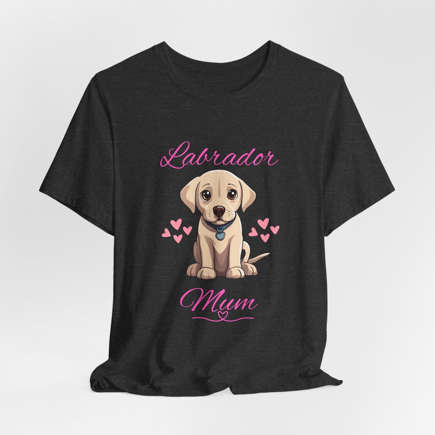 Labrador Mum T-Shirt — White — unisex relaxed fit — SniffWaggleNWalk™