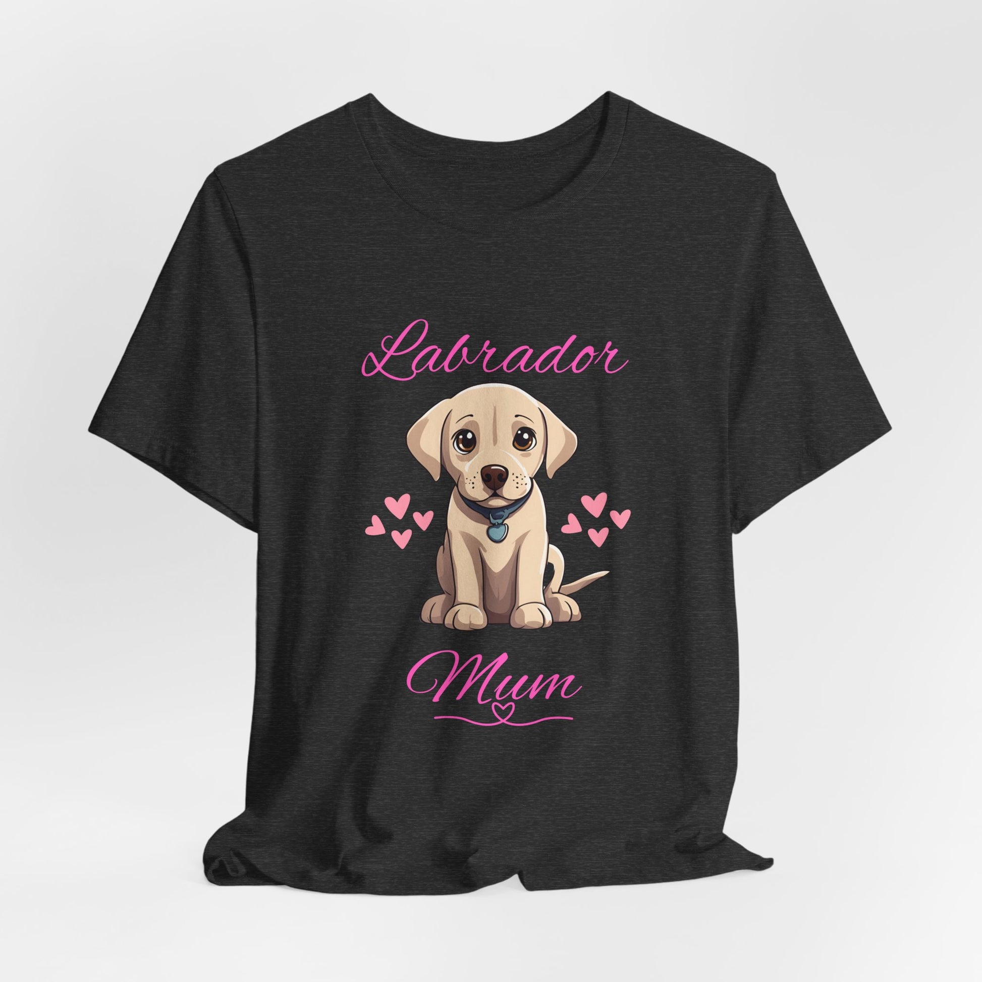 Labrador Mum T-Shirt — White — unisex relaxed fit — SniffWaggleNWalk™