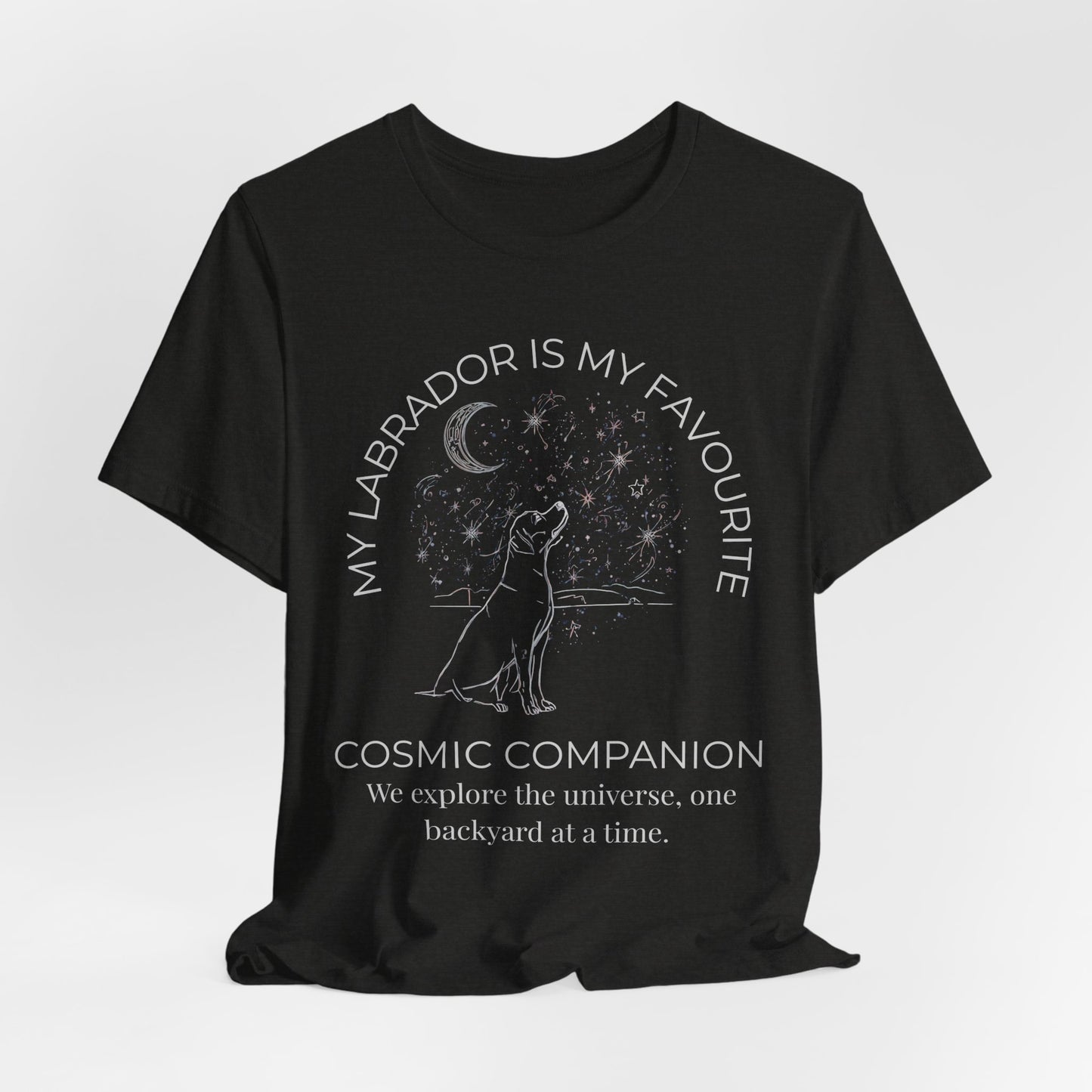 Labrador Cosmic Companion T-Shirt – “My Labrador Is My Favourite” Dog Lover Tee
