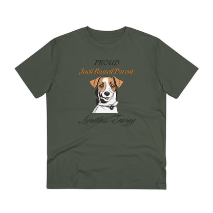 PROUD JACK RUSSELL PARENT "Limitless Energy" Soft Organic T-shirt - Unisex - Sniff Waggle And Walk