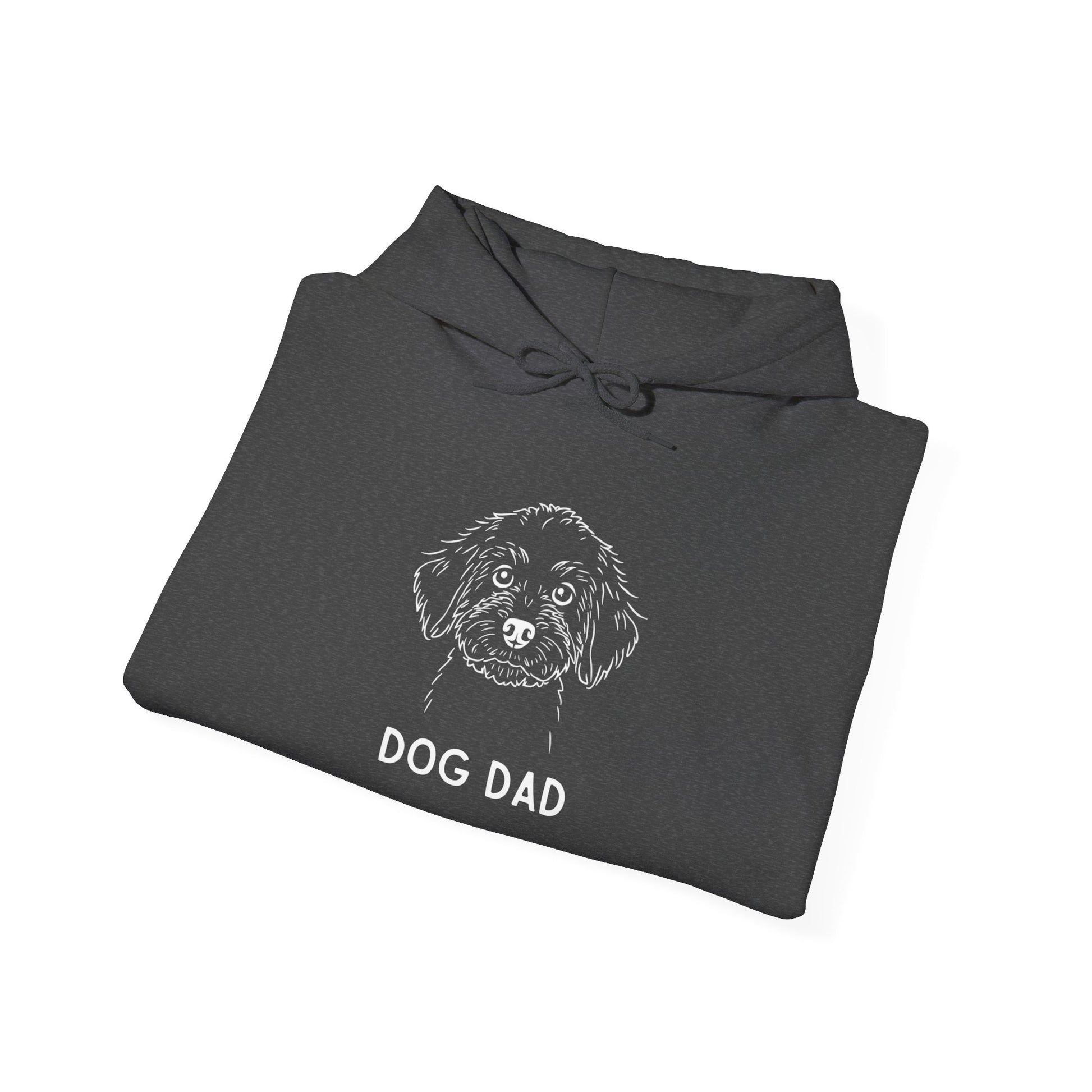 Navy Cockapoo Dog Dad hoodie, minimalist dog gift