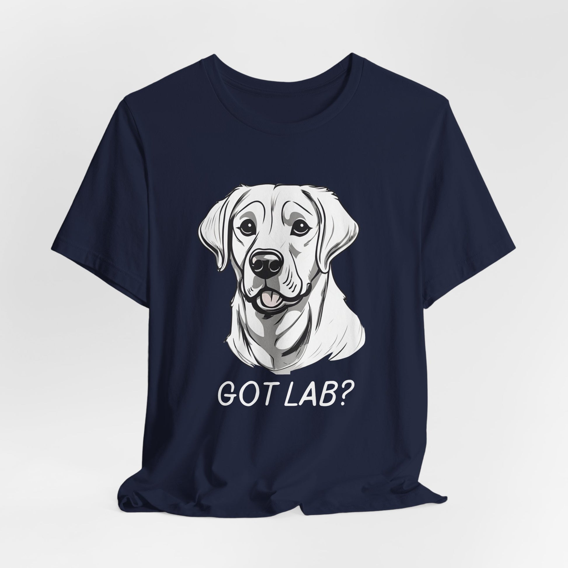 GOT LAB? Labrador slogan t-shirt size and fit reference image