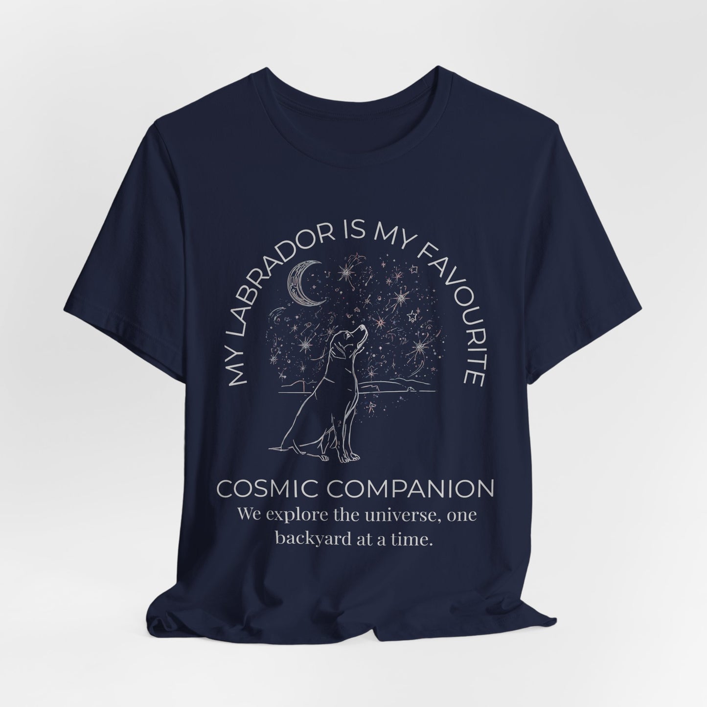 Labrador Cosmic Companion T-Shirt – “My Labrador Is My Favourite” Dog Lover Tee