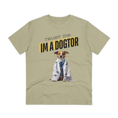 TRUST ME IM A DOGTOR Organic T-shirt - Unisex - Sniff Waggle And Walk