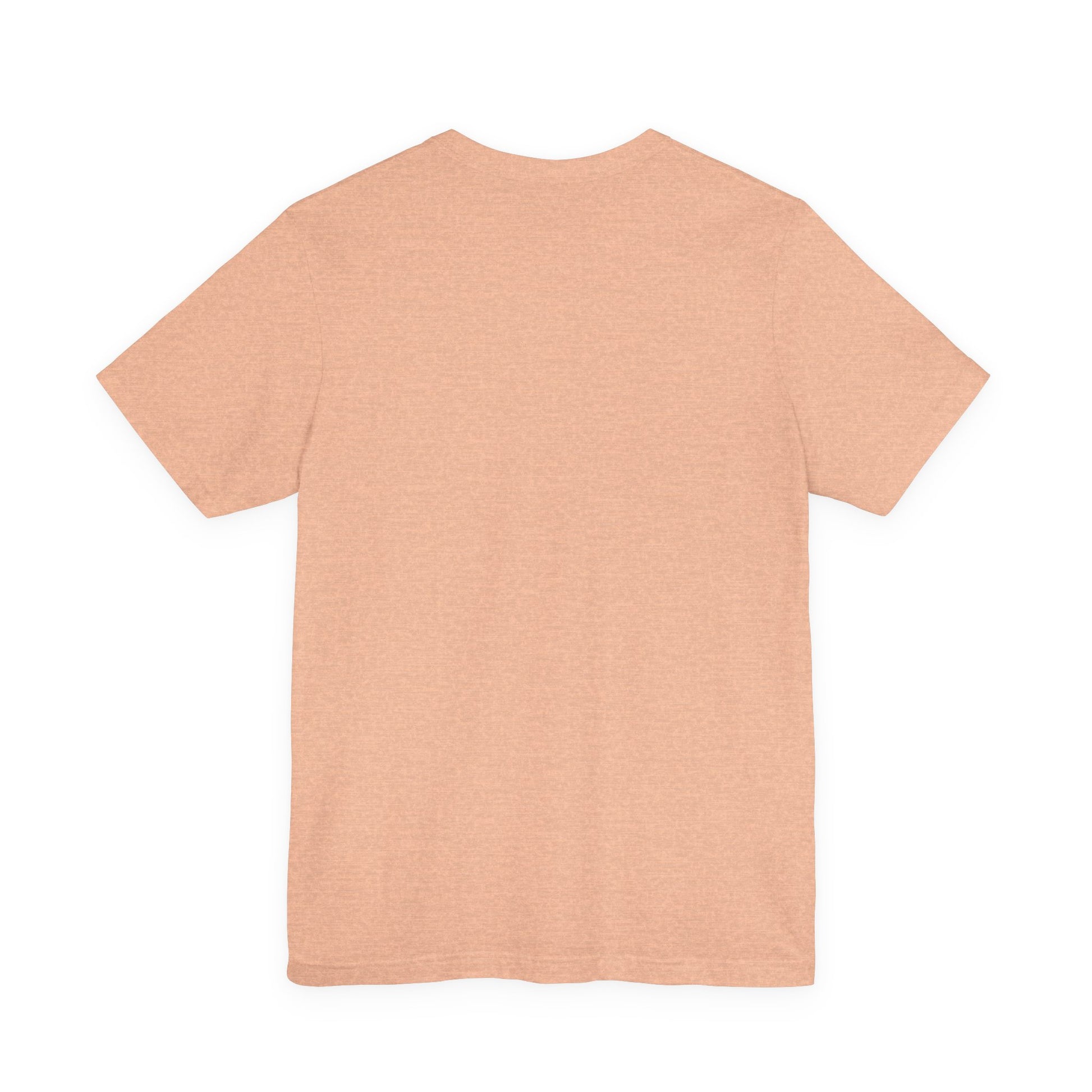 Cocker Spaniel Mum t-shirt in Heather Peach, flat lay back view
