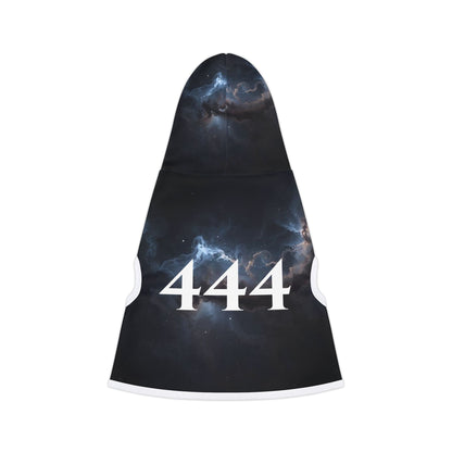 444 Cosmic Shield™ Galaxy Pet Hoodie – Angel Number Design