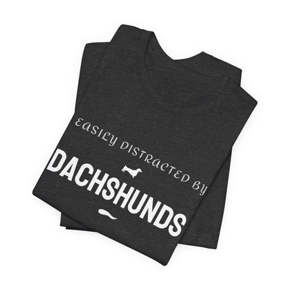 Navy funny dog t-shirt for Dachshund mums and dads