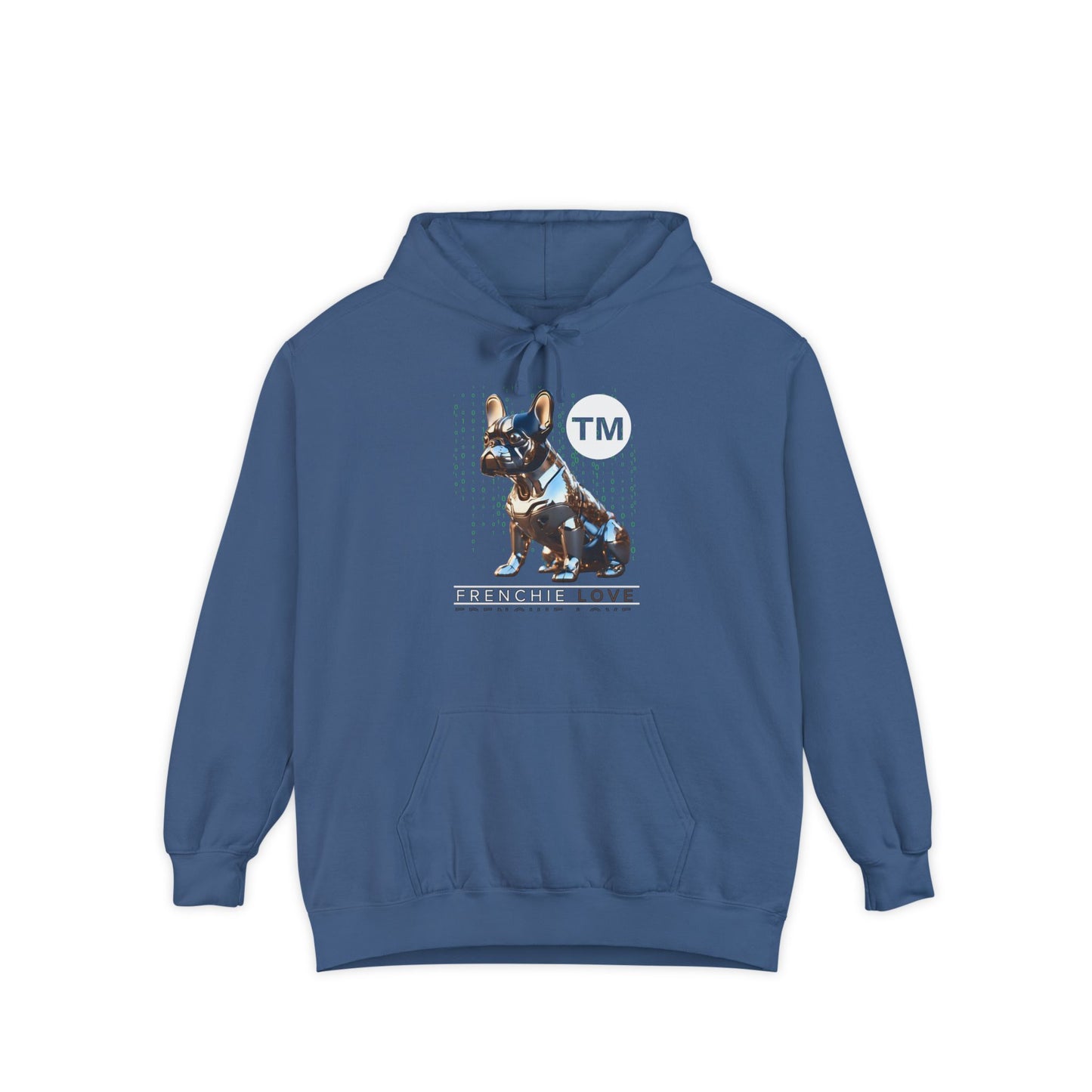 French Bulldog Hoodie - Unisex Garment-Dyed Sweatshirt