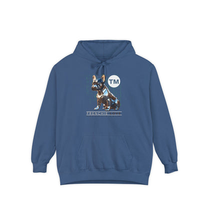 French Bulldog Hoodie - Unisex Garment-Dyed Sweatshirt