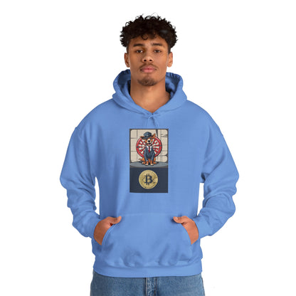 Unisex Heavy Blend bitcoin and darts™ Hooded Sweatshirt - Sniff Waggle And Walk