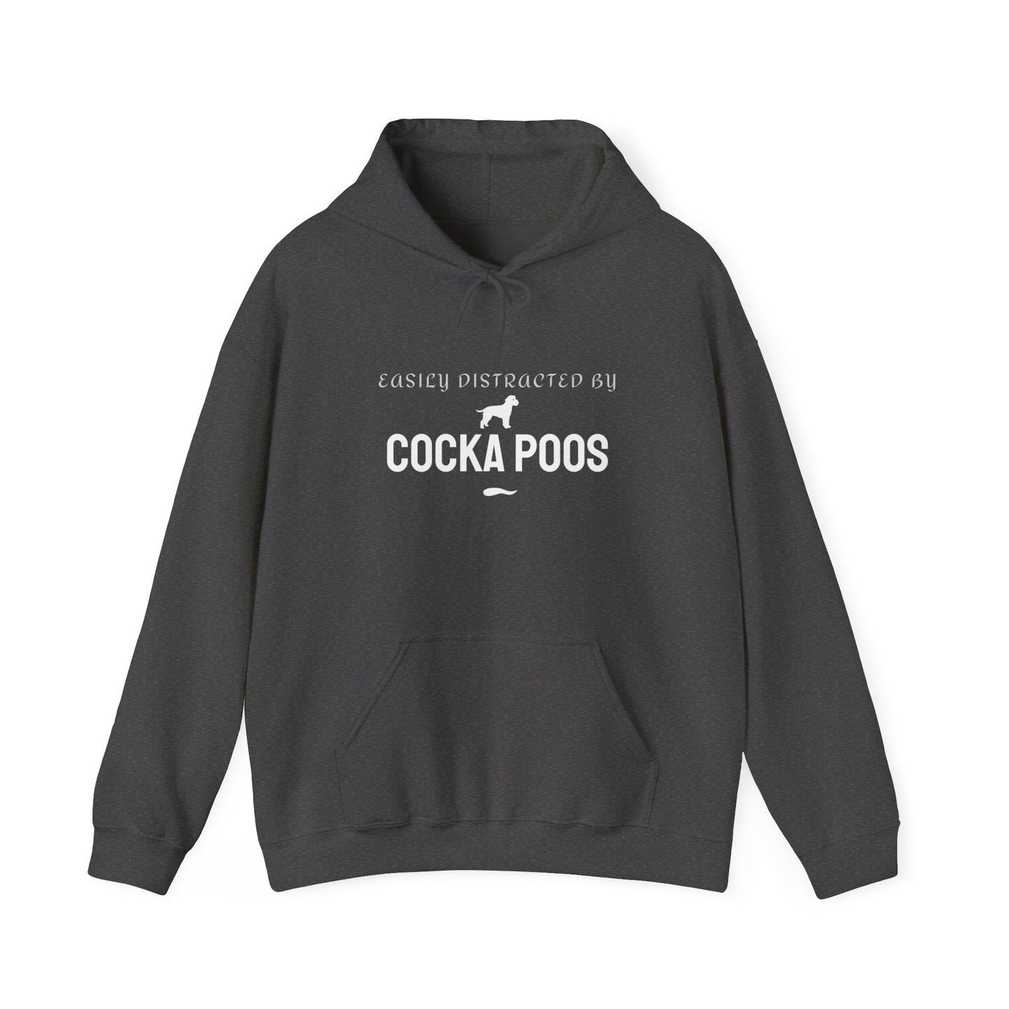 Easily Distracted by Cockapoos dark heather model