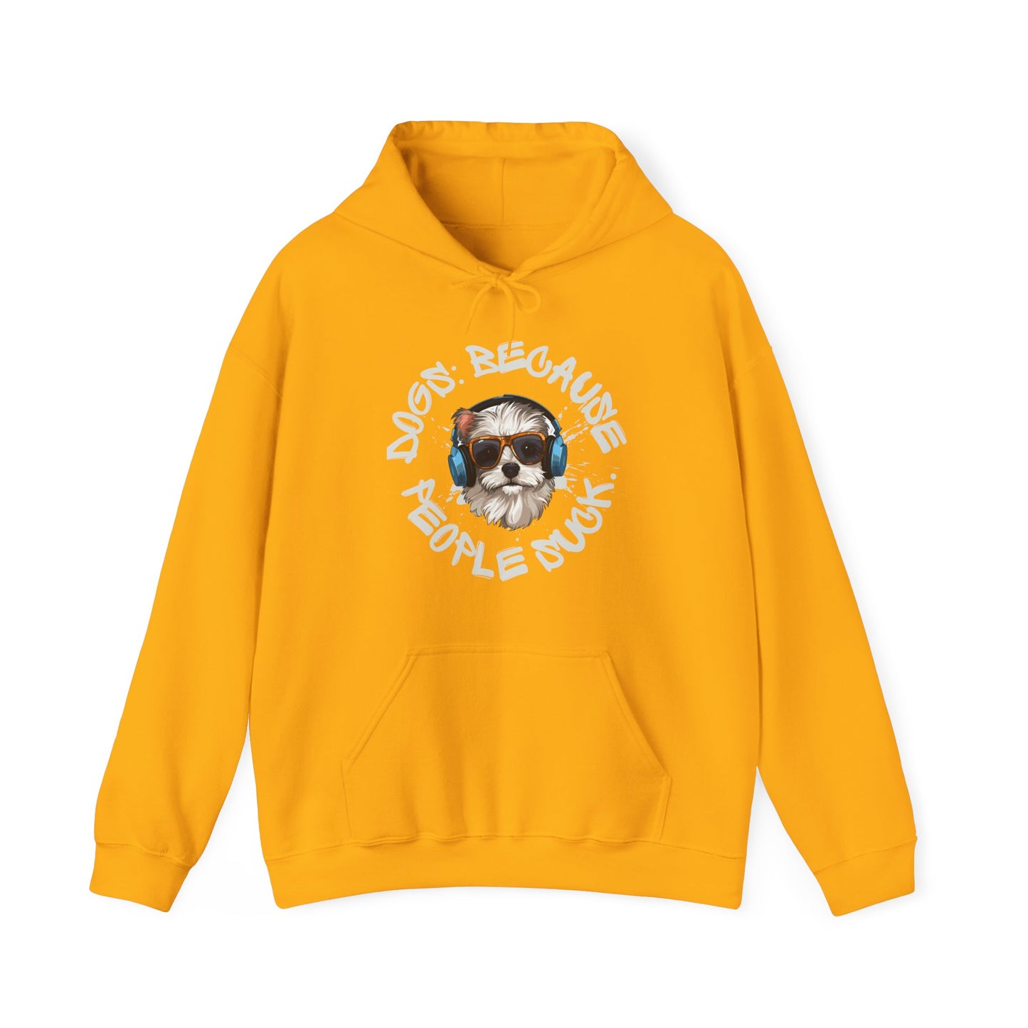 PawfectPrints Apparel Co.™ "Dogs because people suck" Hooded Sweatshirt - Sniff Waggle And Walk