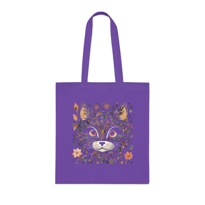 Cat Cotton Tote Bag - Transparent Cat Design-Sniffwaggleandwalk™