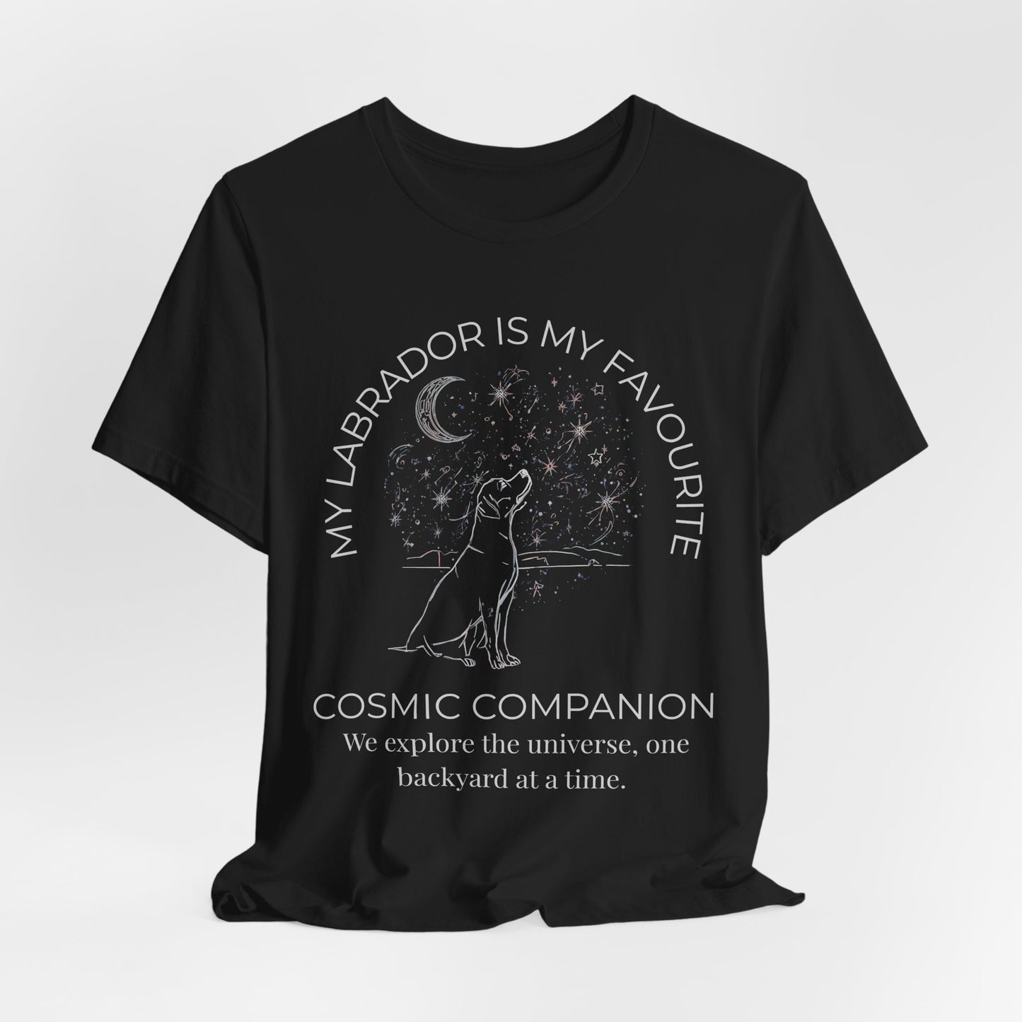 Labrador Cosmic Companion T-Shirt – “My Labrador Is My Favourite” Dog Lover Tee