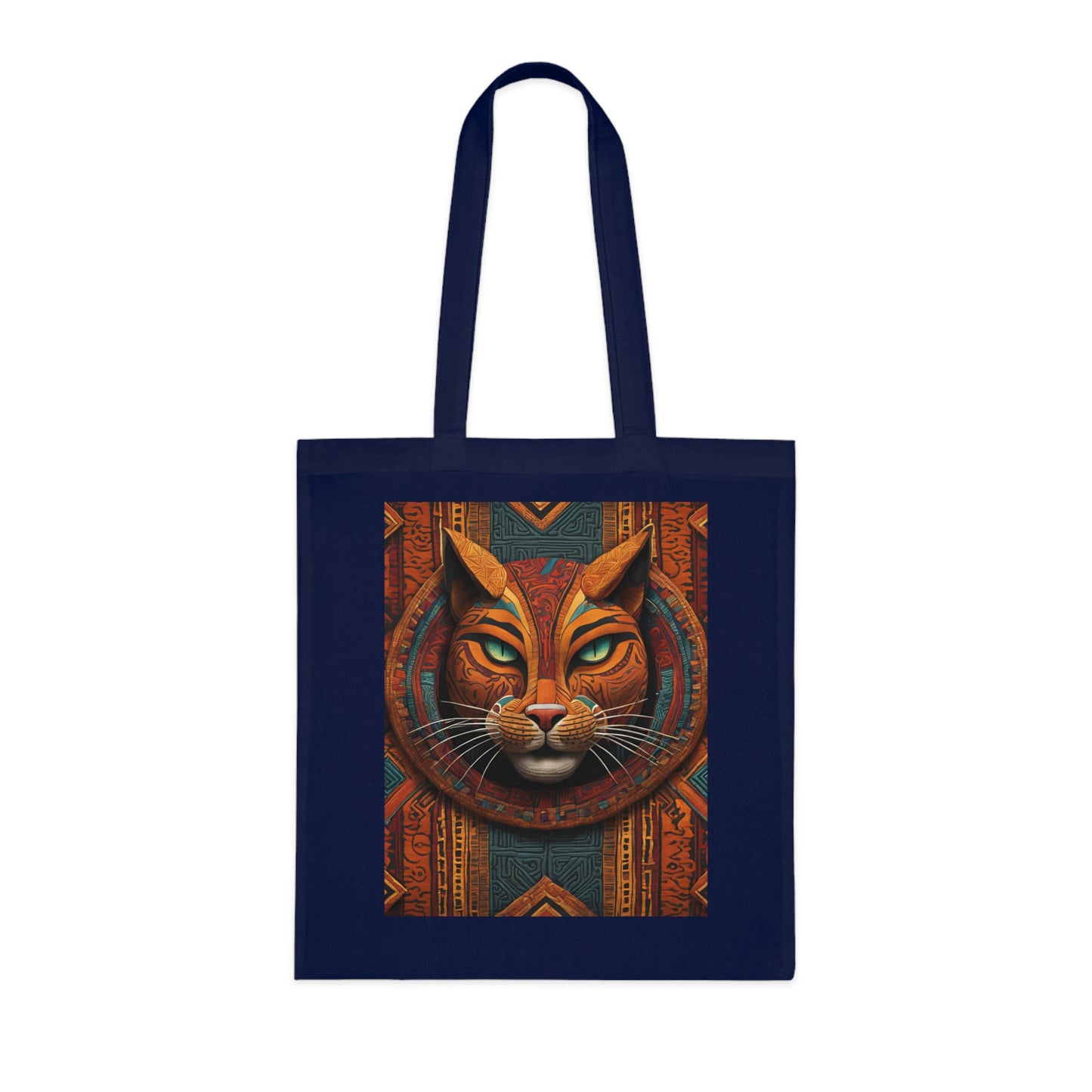 Egyptian Cat Cotton Tote Bag