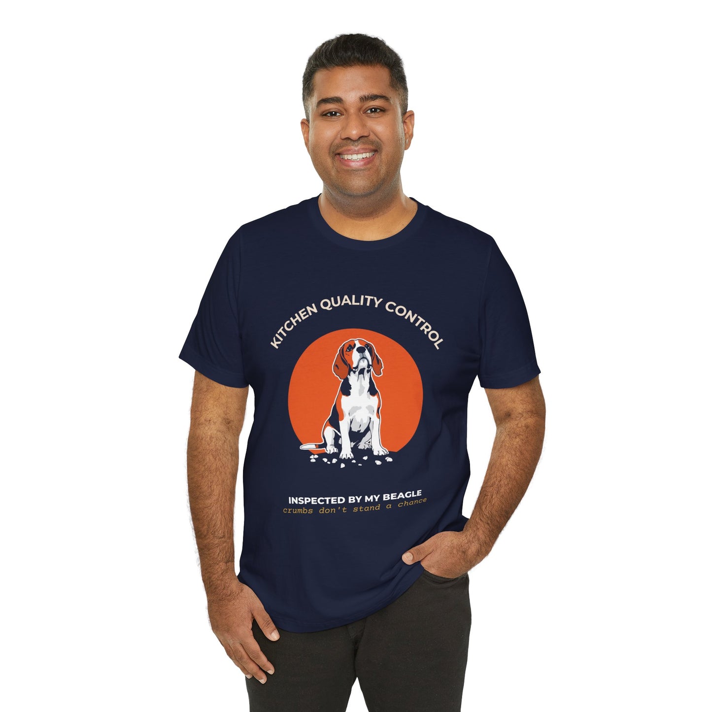 Beagle Kitchen Quality Control T-Shirt — "Inspected By My Beagle" Pet Lover Tee