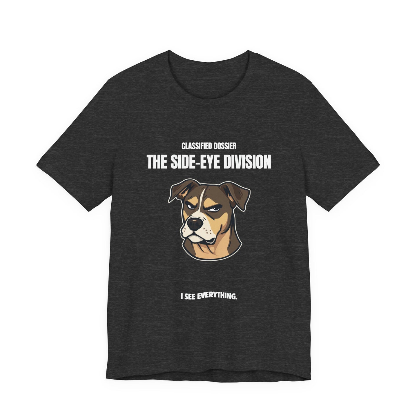 Grumpy Boxer Dog T‑Shirt — Cute Cartoon Pet Portrait Tee
