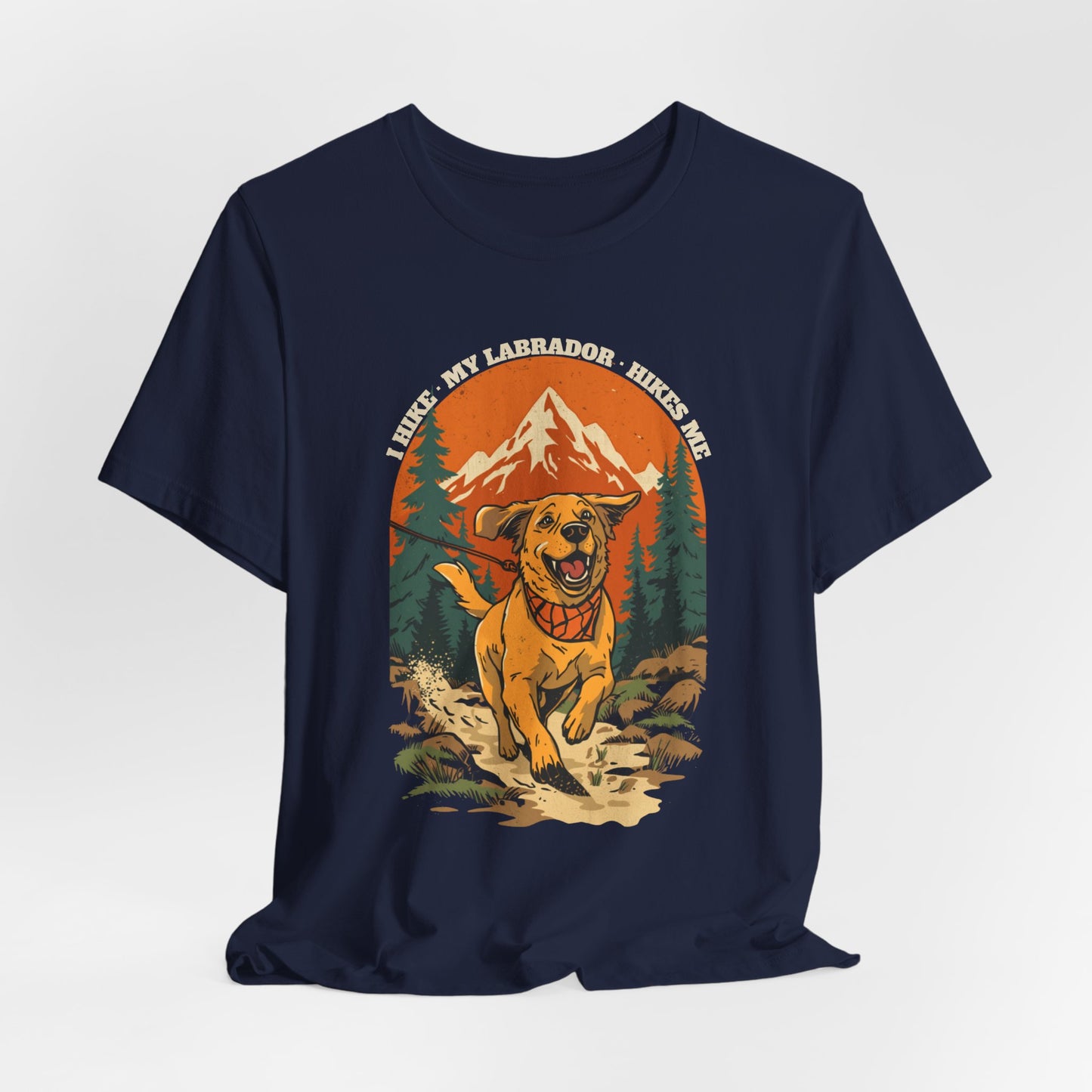 Funny labrador owner hiking tee