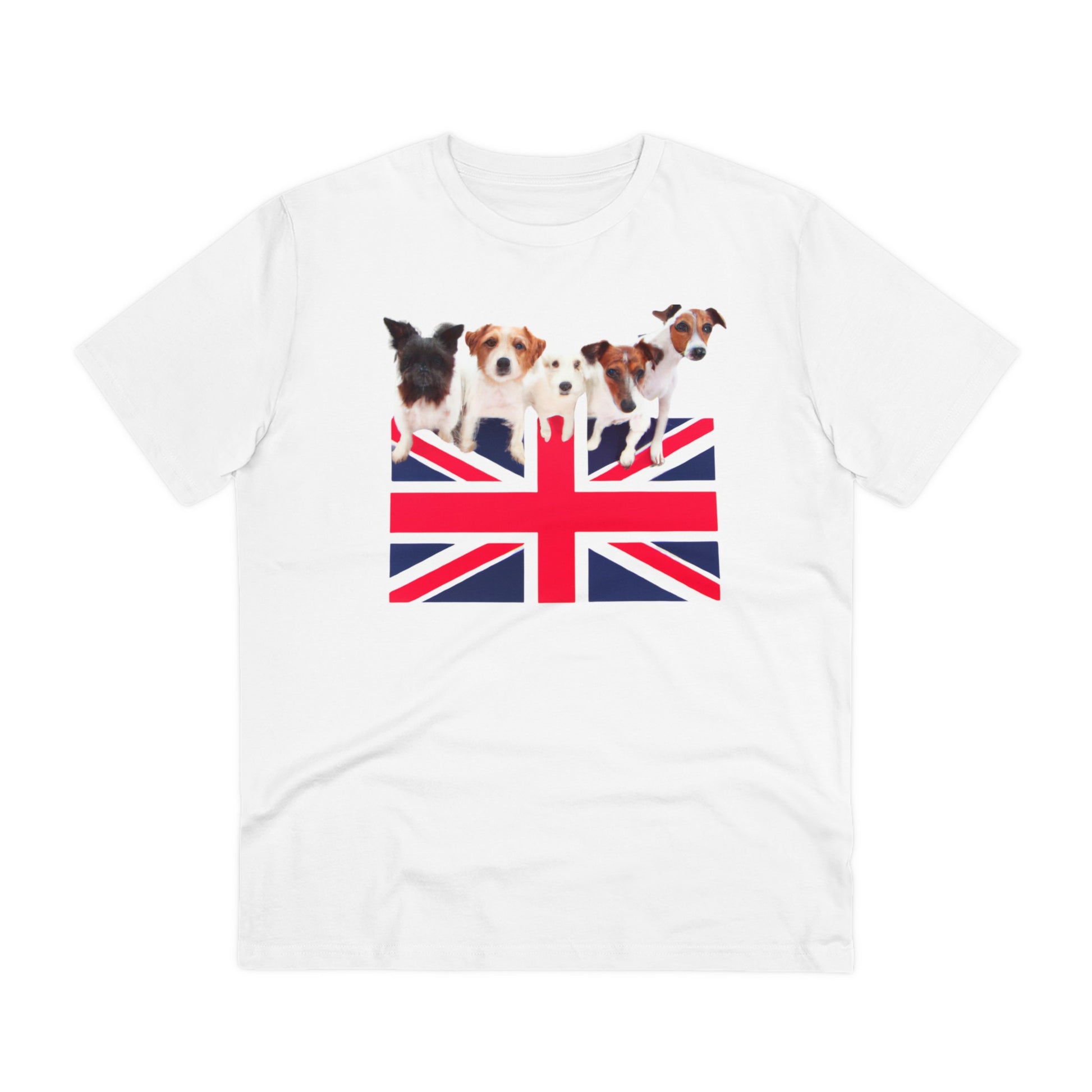 Union Jack-Organic Creator T-shirt - Unisex - Sniff Waggle And Walk