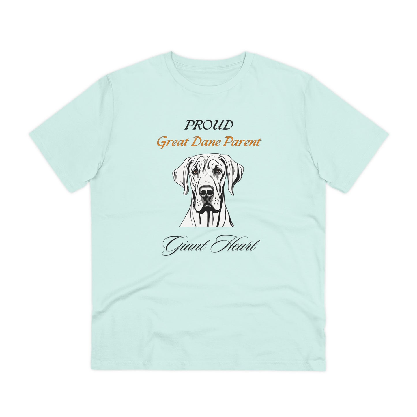 GREAT DANE PARENT "Giant Heart" Organic T-shirt - Unisex - Sniff Waggle And Walk