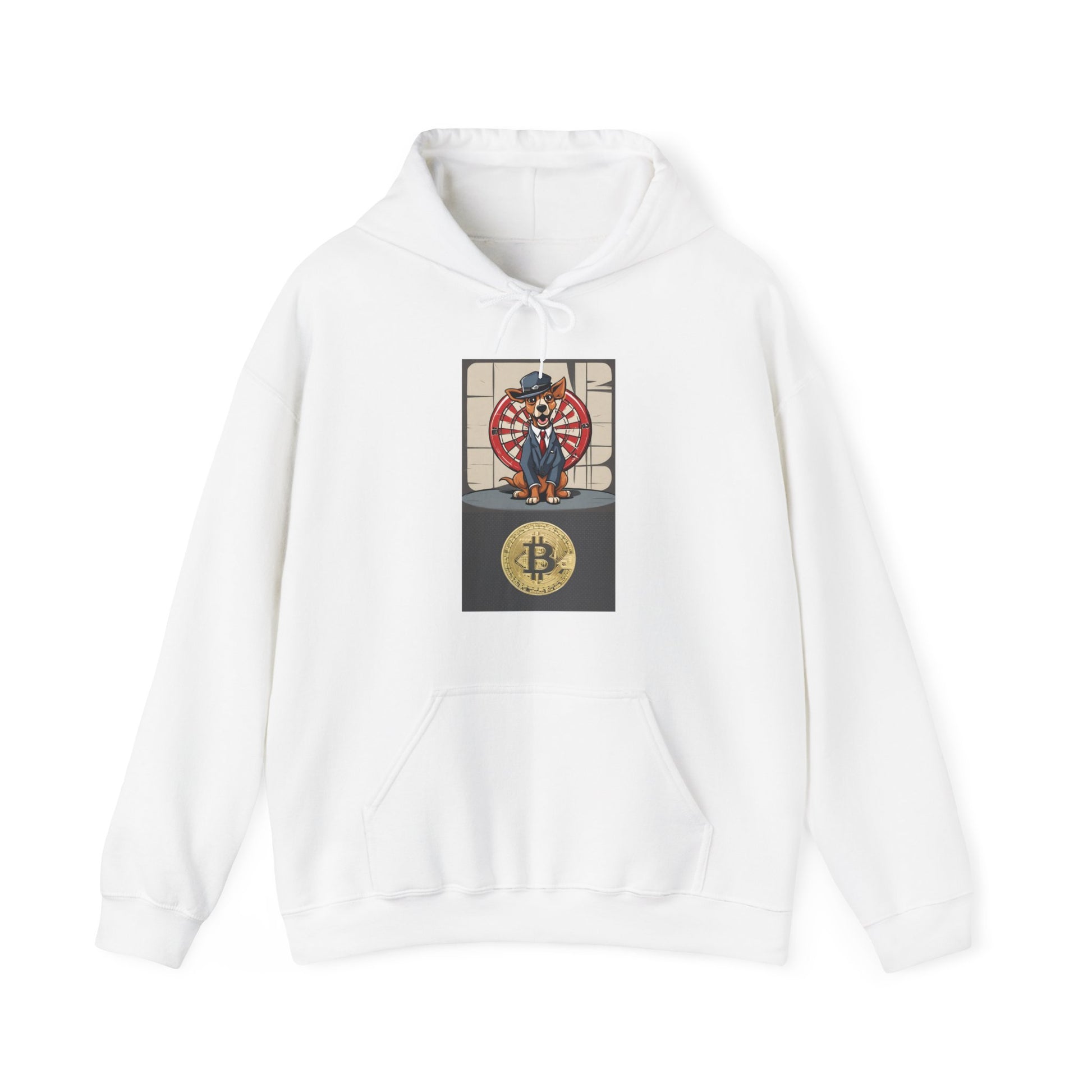 Unisex Heavy Blend bitcoin and darts™ Hooded Sweatshirt - Sniff Waggle And Walk