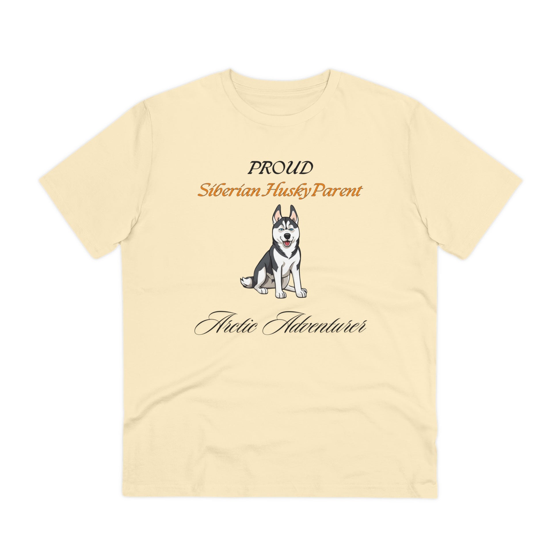 PROUD SIBERIAN HUSKY PARENT "Atlantic Adverturer" Organic T-shirt - Unisex - Sniff Waggle And Walk